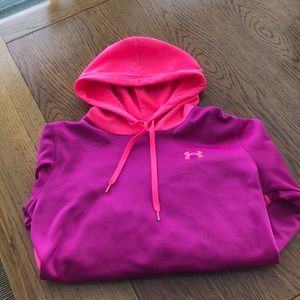 Under Armour pink and purple two toned sweatshirt